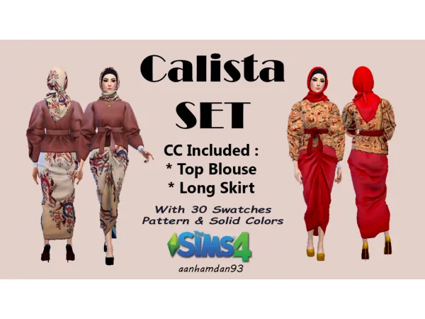 Alpha Calista SET - The Sims 4 Custom Content