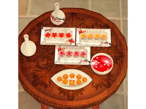 Alpha [Lena Sims] Korean refreshments Sets by Lena Sims - The Sims 4 Custom Content