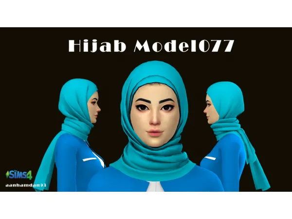 Alpha Hijab Model077 - The Sims 4 Custom Content