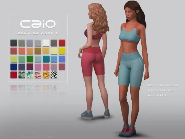 Maxis Match Running Outfit - The Sims 4 Custom Content