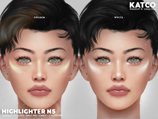 Alpha katco highlighter n5 - The Sims 4 Custom Content