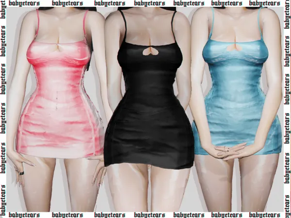 Alpha Dress heart - The Sims 4 Custom Content