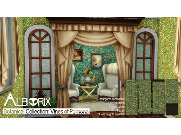 Maxis Match Botanical Collection Vines of Pomona Set by Albiorixsims - The Sims 4 Custom Content