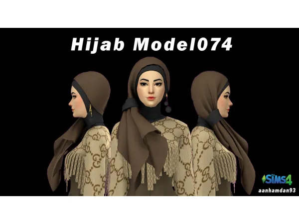 Alpha Hijab Model074 - The Sims 4 Custom Content