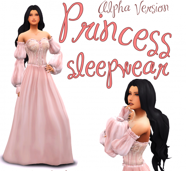 Alpha Princess sleepwear Auditore by simsfinds - The Sims 4 Custom Content