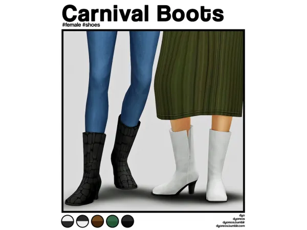 Maxis Match [Dyoreos] Carnival Boots by dyoreos - The Sims 4 Custom Content