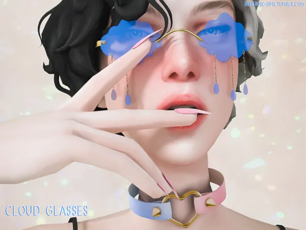 Alpha Cloud Glasses BRsims by bluerose-sims - The Sims 4 Custom Content