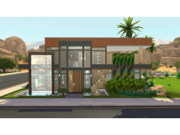 Maxis Match Desert Cascade Luxury Modern by Brand - The Sims 4 Custom Content