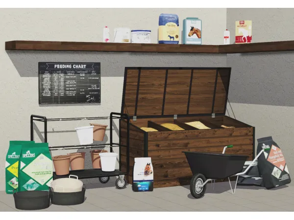 21 brand new meshes for your feed rooms - The Sims 3 Custom Content