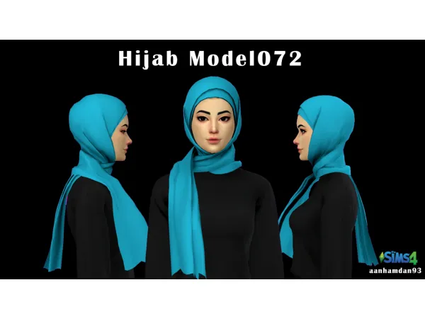 Alpha Hijab Model 072 - The Sims 4 Custom Content