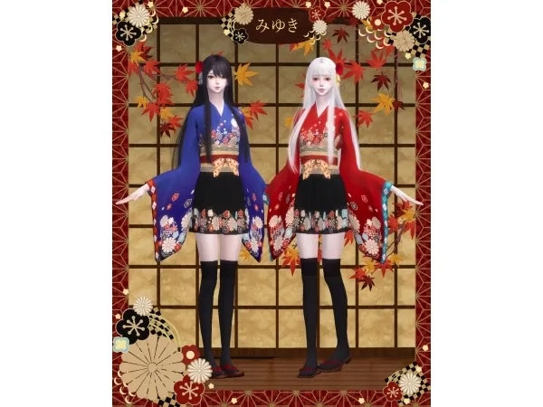 Mix Miyuki Set - The Sims 4 Custom Content