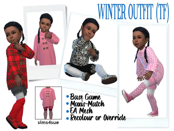 Maxis Match BG WINTER OUTFIT (TF) - The Sims 4 Custom Content