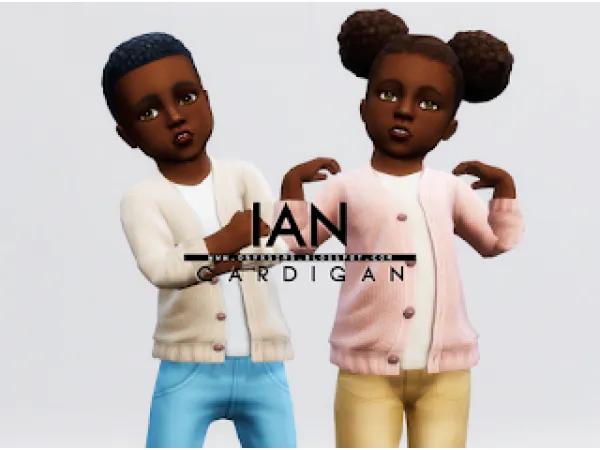 Maxis Match IAN CARDIGAN - The Sims 4 Custom Content