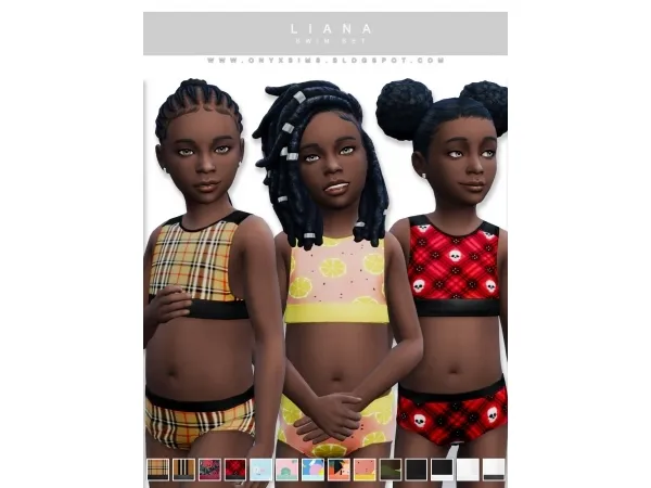 Maxis Match LIANA SWIMSUIT SET - The Sims 4 Custom Content