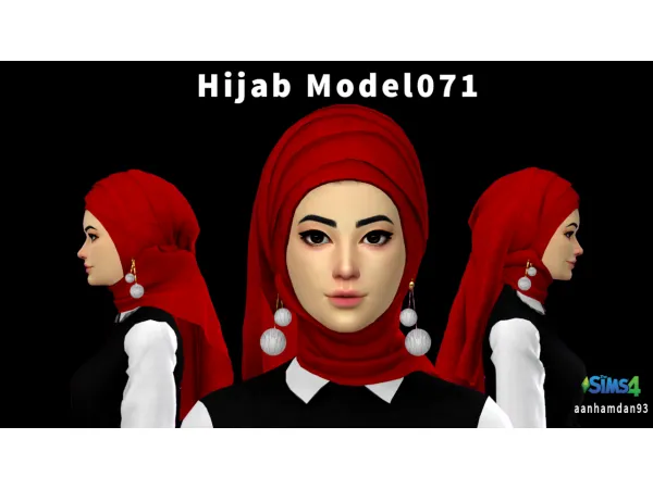 Mix Hijab Model 071 - The Sims 4 Custom Content