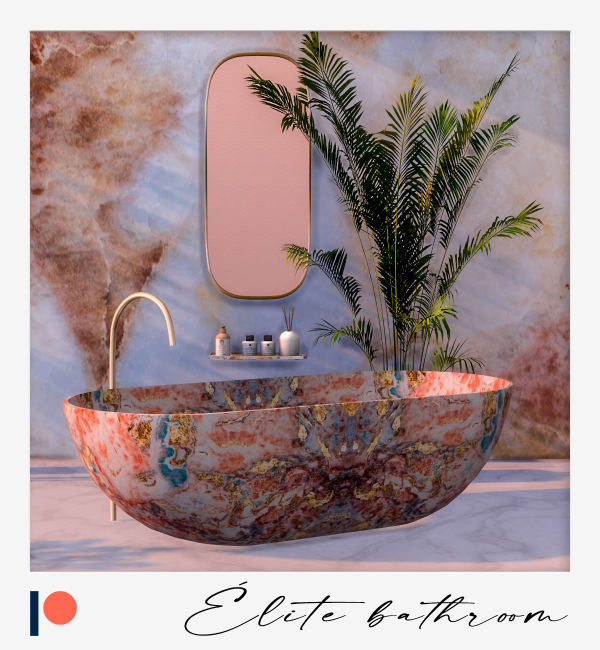Alpha Elite bathroom by simsfinds - The Sims 4 Custom Content
