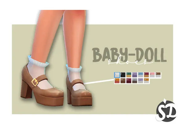 Maxis Match Baby Doll Shoes - The Sims 4 Custom Content