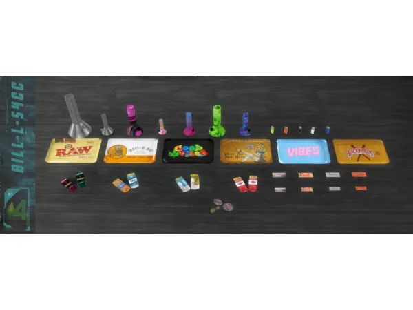 Alpha Stoner Stuff Pt 1 - The Sims 4 Custom Content