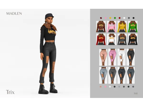 Maxis Match Trix Outfit Pack by Madlen - The Sims 4 Custom Content