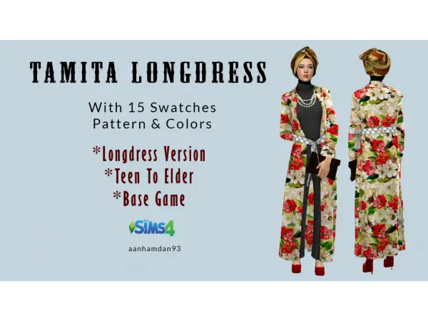 Mix Tamita Longdress - The Sims 4 Custom Content