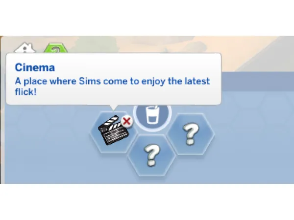 Maxis Match Cinema Lot Trait by adeepindigo - The Sims 4 Custom Content