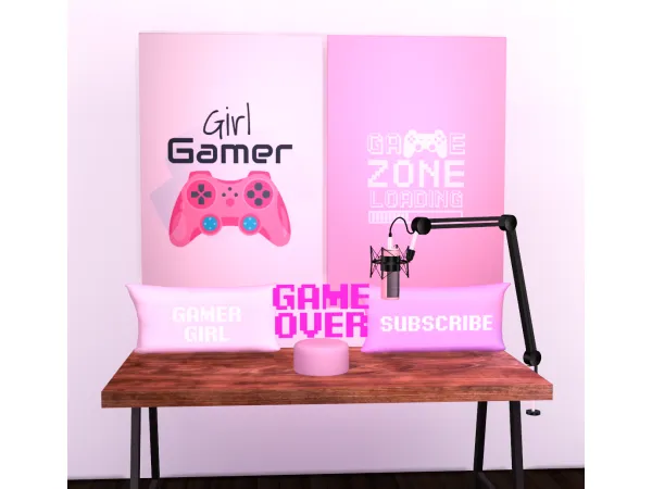 Mix Gamer Girl Stuff - The Sims 4 Custom Content