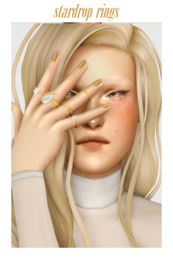 Maxis Match stardrop rings by simsfinds - The Sims 4 Custom Content