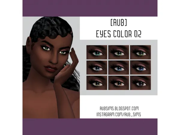 Alpha [AuB] Eyes Color 02 - The Sims 4 Custom Content
