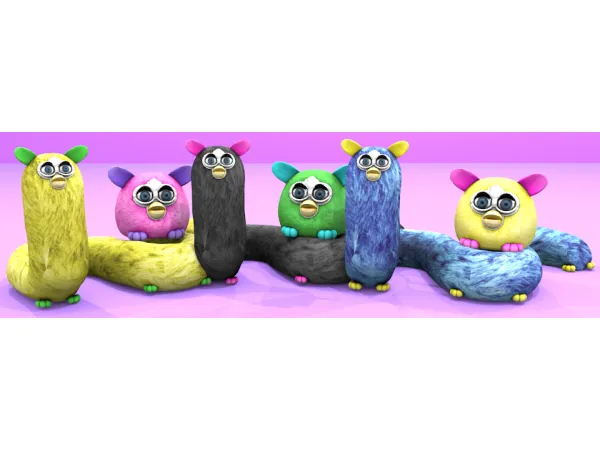 Maxis Match Furbies Long and Small by simsfinds - The Sims 4 Custom Content