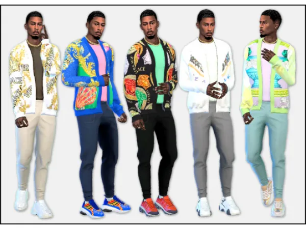 Maxis Match Male Versace Sweater Sneakers - The Sims 4 Custom Content