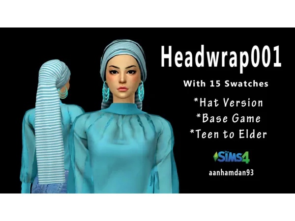 Mix Headwrap001 - The Sims 4 Custom Content