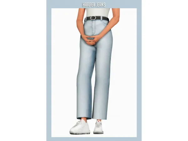Maxis Match harper jeans - The Sims 4 Custom Content