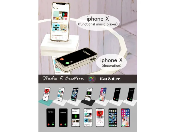 Alpha iphone X set - The Sims 4 Custom Content