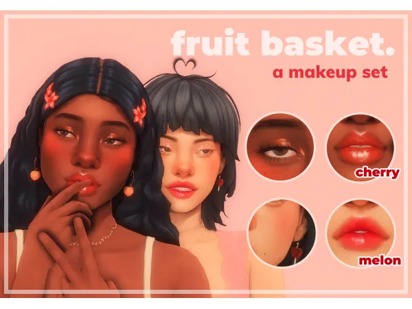 Maxis Match Fruit Basket Makeup Set - The Sims 4 Custom Content