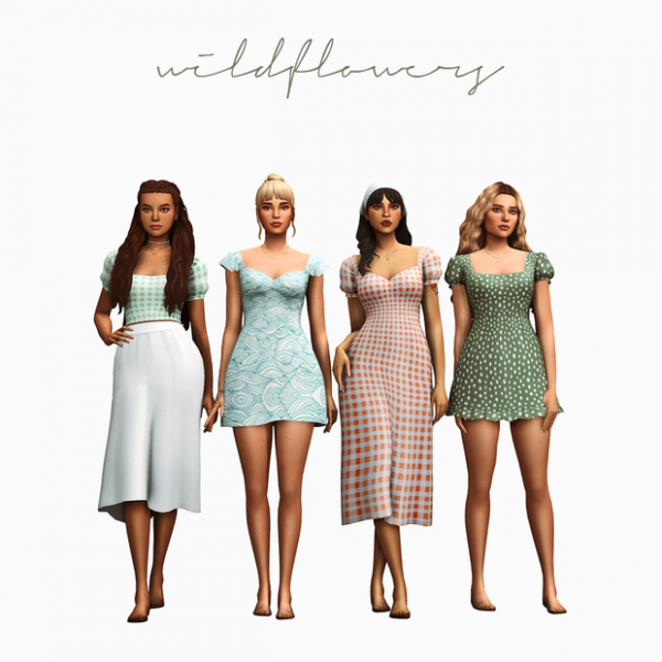 Maxis Match wildflowers pack (updated) by simsfinds - The Sims 4 Custom Content