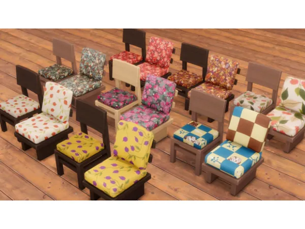 Maxis Match A set of Chairs by rrtt - The Sims 4 Custom Content