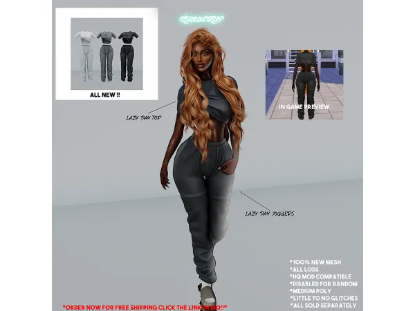 Alpha Lazy Day (MINI COLLECTION) - The Sims 4 Custom Content