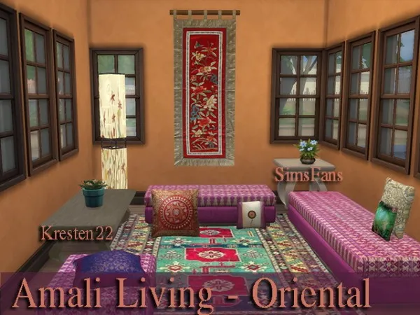 Maxis Match Amali Living Oriental Collections by Kresten22 - The Sims 4 Custom Content