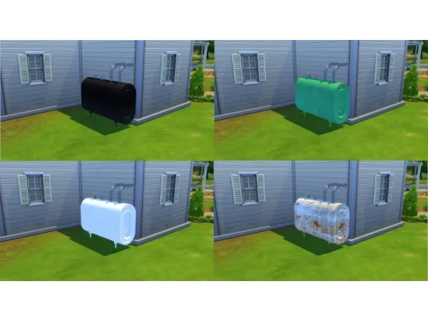 Maxis Match Outdoor Oil Tank (follower gift) - The Sims 4 Custom Content