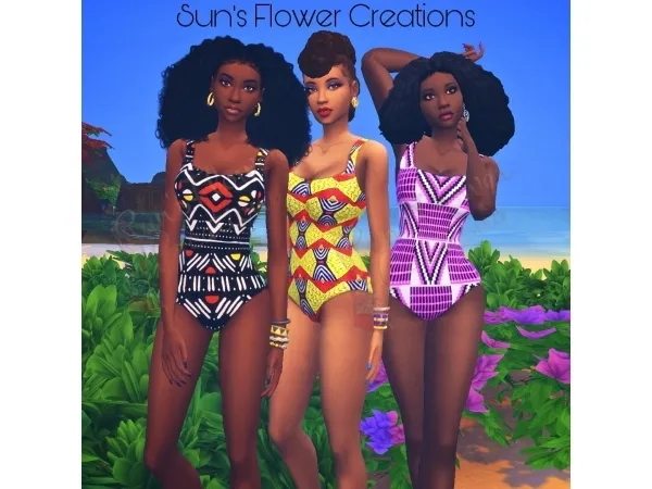 Maxis Match Moschino Swim recolor - The Sims 4 Custom Content