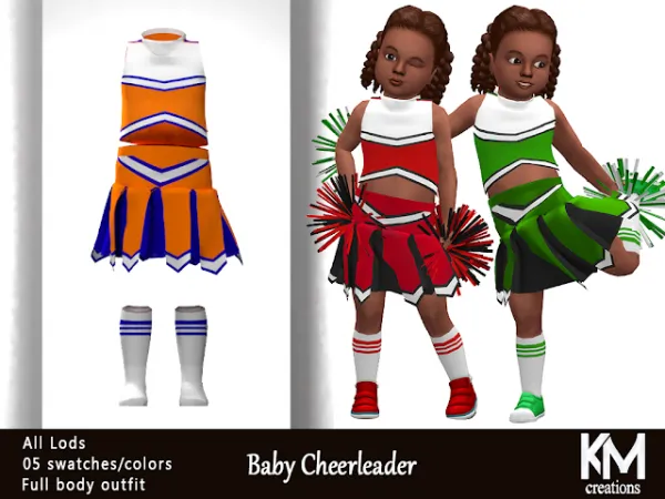 Alpha [KM] Baby Cheerleader - The Sims 4 Custom Content