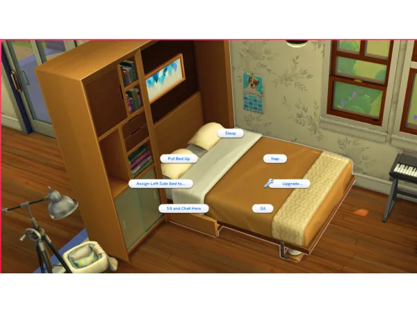 Maxis Match Murphy Bed Missing Relax interaction Fix - The Sims 4 Custom Content