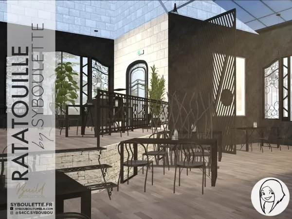 Alpha Ratatouille restaurant Build Lot - The Sims 4 Custom Content