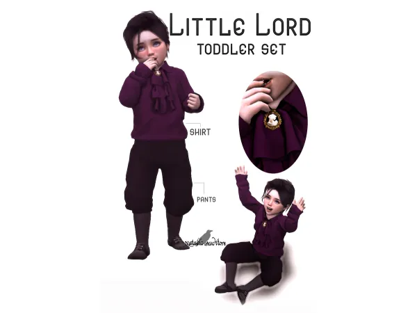 Maxis Match Little Lord Set Auditore by Natalia - The Sims 4 Custom Content
