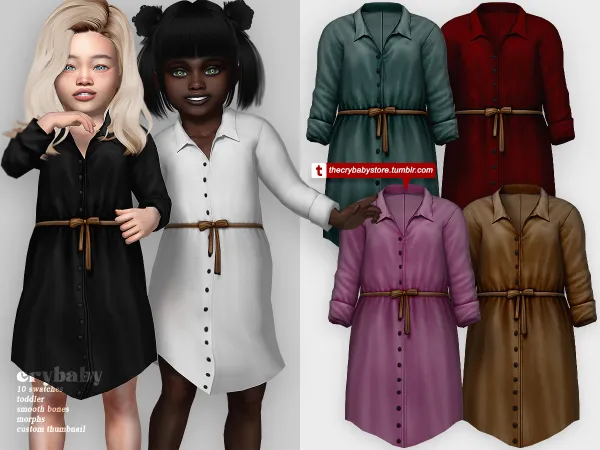 Alpha crybaby heartlines long shirt top - The Sims 4 Custom Content