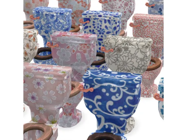 Maxis Match Pottery Toilet by rrtt - The Sims 4 Custom Content