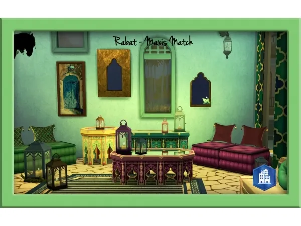 Maxis Match Rabat Morocco series - The Sims 4 Custom Content