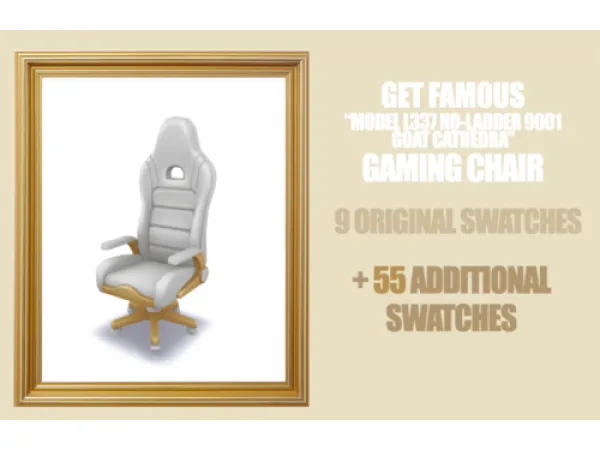 Maxis Match Get Famous Gaming Chair - The Sims 4 Custom Content