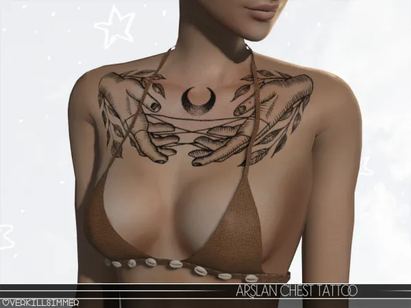 Mix Arslan Chest Tattoo - The Sims 4 Custom Content