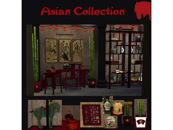 Maxis Match Asian Collection - The Sims 4 Custom Content
